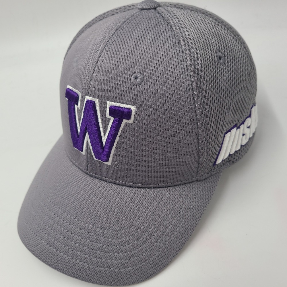 Washington Huskies Hat Adjustable Mesh Captivating Headgear Gray Purple NCAA Men
